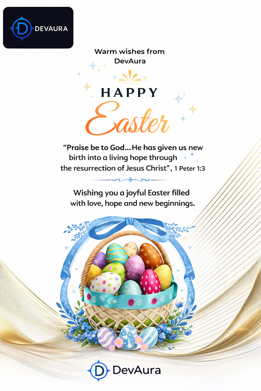 DevAura Easter Celebrations Flyer